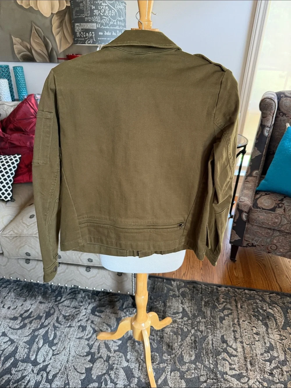 Cabi Olive Green Military-Style Jacket Evens’s jacket